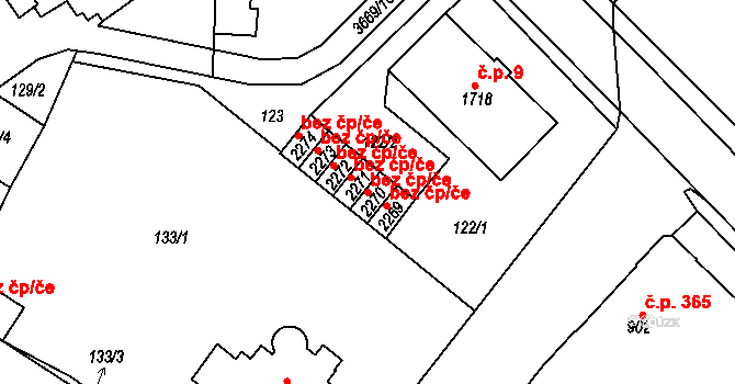 Lanškroun 45494029 na parcele st. 2270 v KÚ Lanškroun, Katastrální mapa