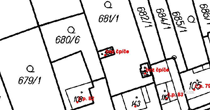 Bohuslávky 48526029 na parcele st. 160 v KÚ Bohuslávky, Katastrální mapa