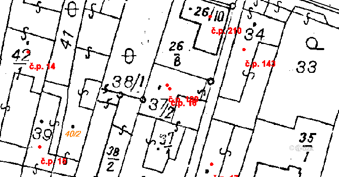 Dyjákovičky 16 na parcele st. 37/1 v KÚ Dyjákovičky, Katastrální mapa