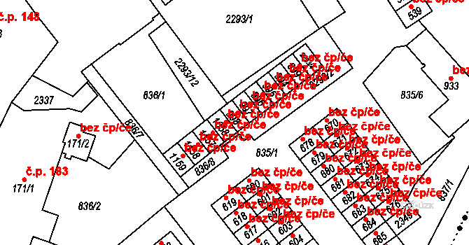 Hanušovice 43112030 na parcele st. 998 v KÚ Hanušovice, Katastrální mapa