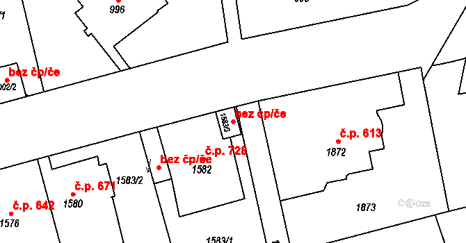 Praha 46781030 na parcele st. 1583/3 v KÚ Břevnov, Katastrální mapa