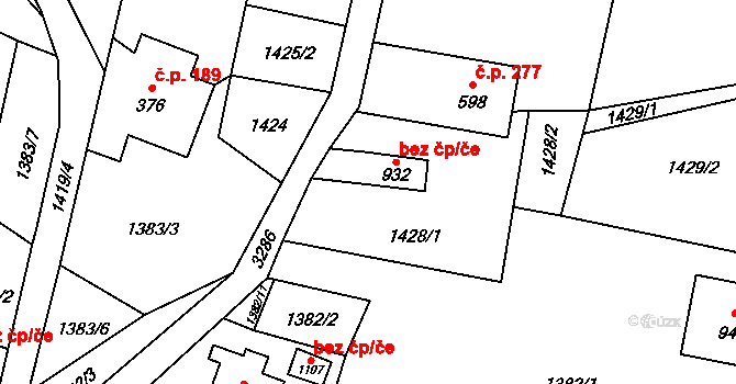 Písek 48505030 na parcele st. 932 v KÚ Písek u Jablunkova, Katastrální mapa