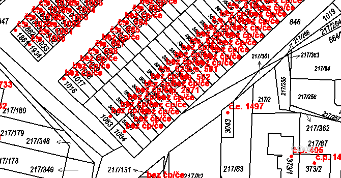 Sezimovo Ústí 48858030 na parcele st. 565/22 v KÚ Sezimovo Ústí, Katastrální mapa
