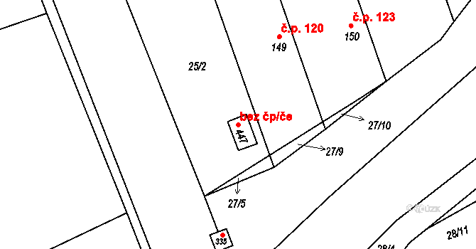 Opatovice nad Labem 40389031 na parcele st. 447 v KÚ Opatovice nad Labem, Katastrální mapa