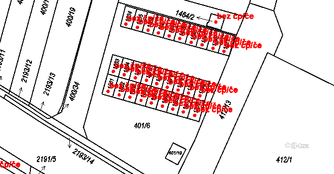 Přelouč 40430031 na parcele st. 1276 v KÚ Přelouč, Katastrální mapa
