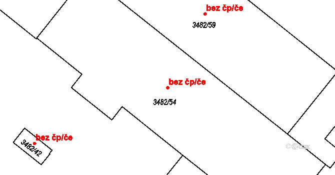 Vyškov 45901031 na parcele st. 3482/54 v KÚ Vyškov, Katastrální mapa