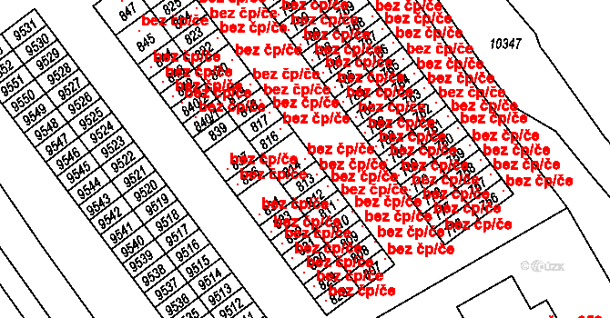 Slavonice 48855031 na parcele st. 814 v KÚ Slavonice, Katastrální mapa