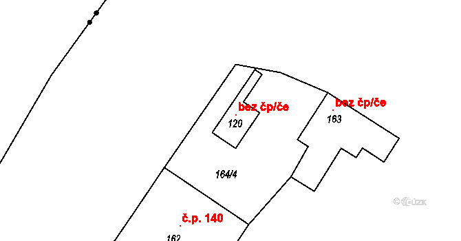 Humpolec 97496031 na parcele st. 120 v KÚ Rozkoš u Humpolce, Katastrální mapa