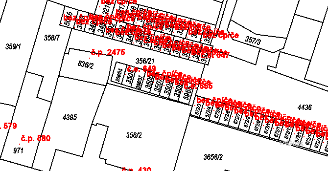 Rakovník 121690032 na parcele st. 3508 v KÚ Rakovník, Katastrální mapa