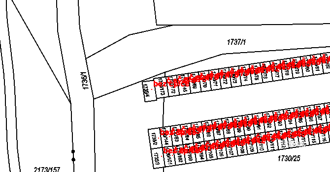Miřetice u Klášterce nad Ohří 474, Klášterec nad Ohří na parcele st. 1730/173 v KÚ Miřetice u Klášterce nad Ohří, Katastrální mapa
