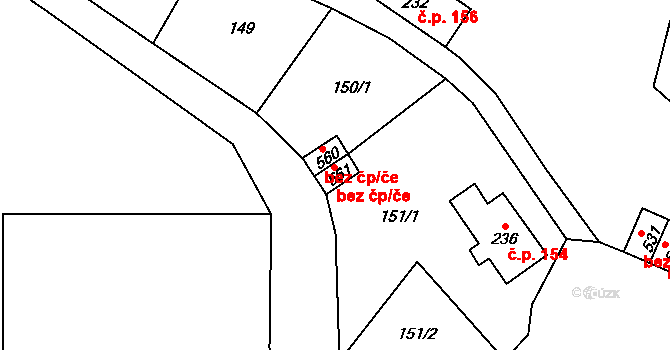 Bochov 45799032 na parcele st. 561 v KÚ Bochov, Katastrální mapa