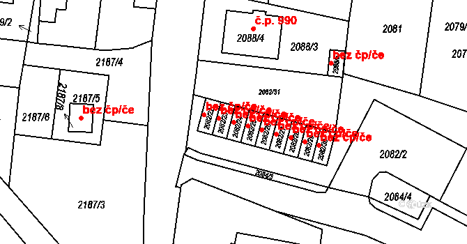 Jemnice 46418032 na parcele st. 2082/24 v KÚ Jemnice, Katastrální mapa