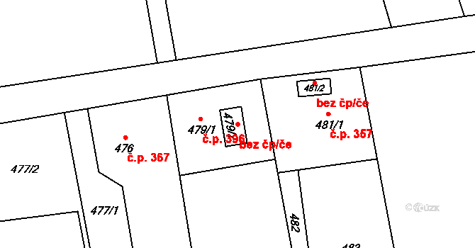 Karviná 49213032 na parcele st. 479/2 v KÚ Louky nad Olší, Katastrální mapa