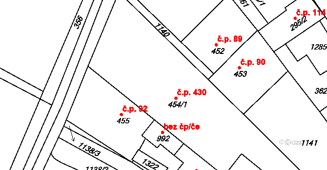 Košumberk 91, Luže, Katastrální mapa