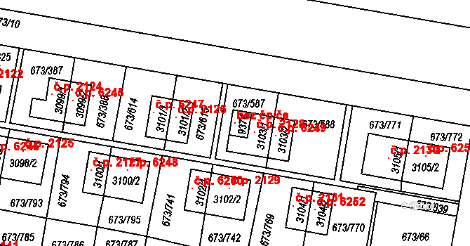 Zlín 118997033 na parcele st. 9374 v KÚ Zlín, Katastrální mapa