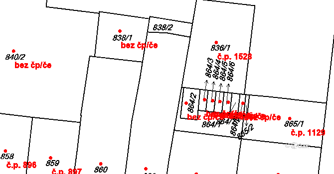 Holešovice 301, Praha na parcele st. 861 v KÚ Holešovice, Katastrální mapa