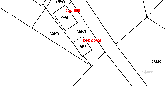 Skalice u České Lípy 119891034 na parcele st. 1087 v KÚ Skalice u České Lípy, Katastrální mapa