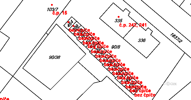 Nové Syrovice 42894034 na parcele st. 435 v KÚ Nové Syrovice, Katastrální mapa