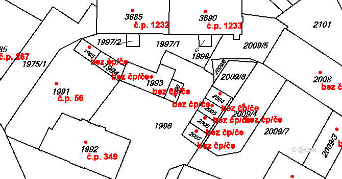 Rýmařov 40194035 na parcele st. 2000 v KÚ Rýmařov, Katastrální mapa