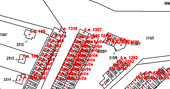 Sezimovo Ústí 40912035 na parcele st. 1507 v KÚ Sezimovo Ústí, Katastrální mapa