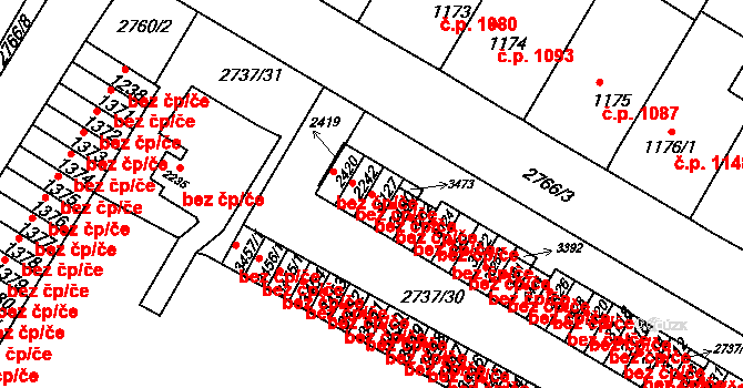 Bystřice pod Hostýnem 41027035 na parcele st. 3127 v KÚ Bystřice pod Hostýnem, Katastrální mapa