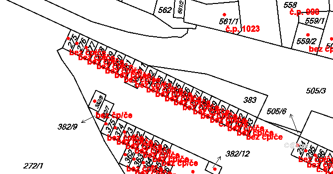 Brno 45558035 na parcele st. 284 v KÚ Židenice, Katastrální mapa