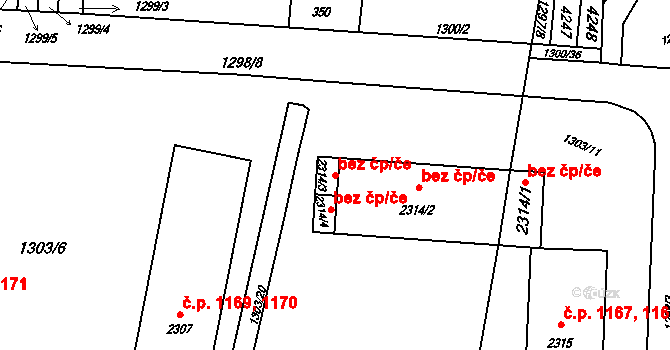 Rožnov pod Radhoštěm 39544036 na parcele st. 2314/3 v KÚ Rožnov pod Radhoštěm, Katastrální mapa