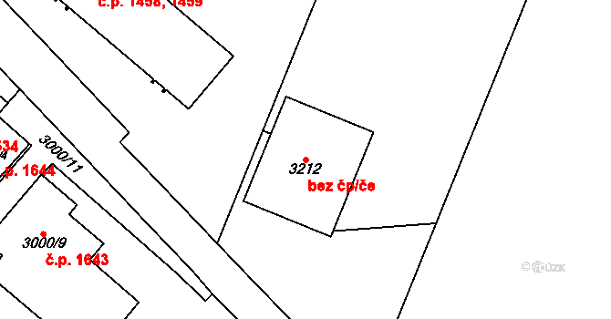 Havířov 42604036 na parcele st. 3212 v KÚ Bludovice, Katastrální mapa