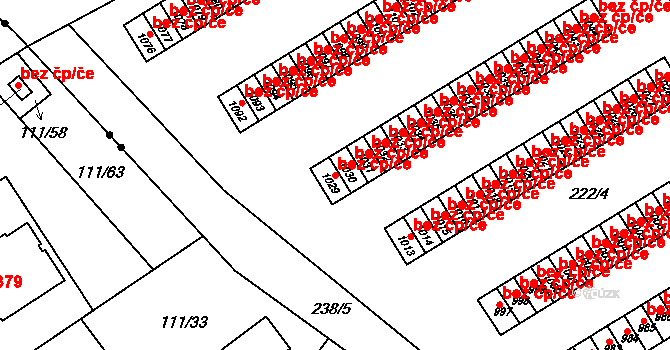 Kralupy nad Vltavou 39344037 na parcele st. 1029 v KÚ Kralupy nad Vltavou, Katastrální mapa