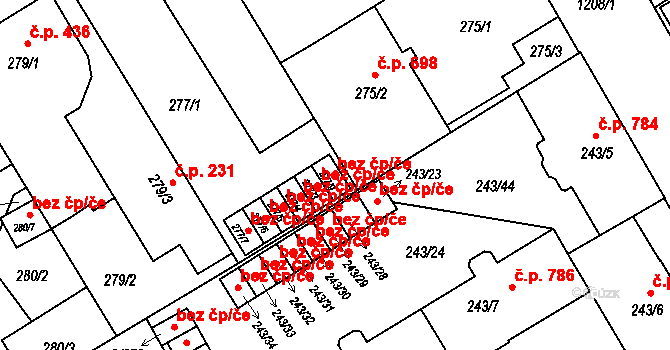 Ostrava 48526037 na parcele st. 277/9 v KÚ Vítkovice, Katastrální mapa