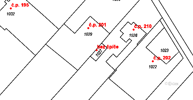 Bělotín 49935038 na parcele st. 1027 v KÚ Bělotín, Katastrální mapa