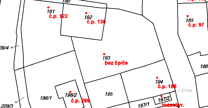 Dalovice 243, Katastrální mapa