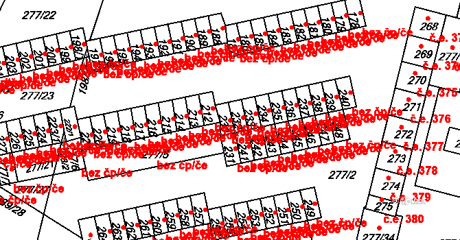 Chlumec 38817039 na parcele st. 230 v KÚ Chlumec u Chabařovic, Katastrální mapa