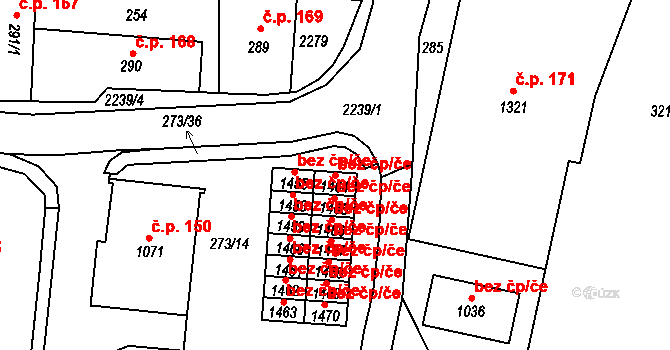 Nová Bystřice 41026039 na parcele st. 1464 v KÚ Nová Bystřice, Katastrální mapa
