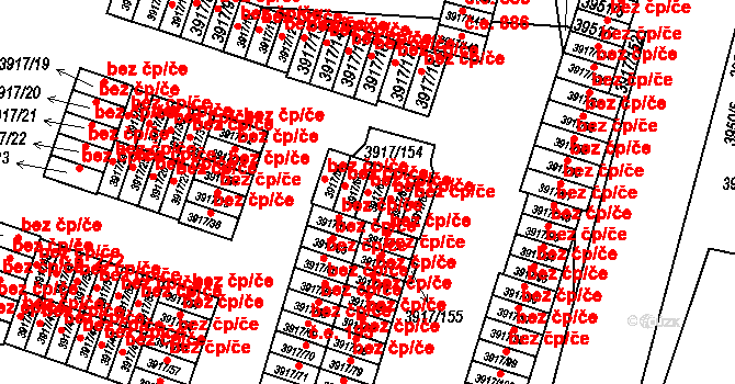 Roudnice nad Labem 50272039 na parcele st. 3917/61 v KÚ Roudnice nad Labem, Katastrální mapa