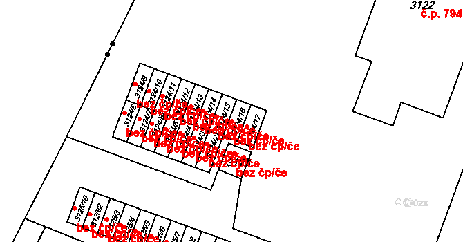 Třinec 41827040 na parcele st. 3124/16 v KÚ Lyžbice, Katastrální mapa
