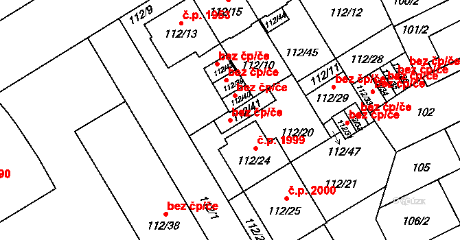 Opava 43806040 na parcele st. 112/41 v KÚ Opava-Předměstí, Katastrální mapa