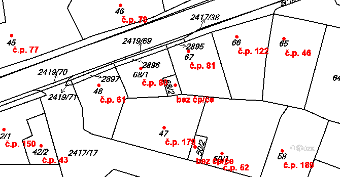 Klenčí pod Čerchovem 45235040 na parcele st. 68/2 v KÚ Klenčí pod Čerchovem, Katastrální mapa