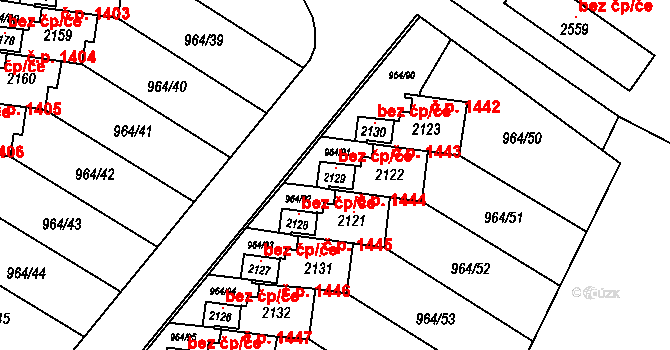 Choceň 45513040 na parcele st. 2129 v KÚ Choceň, Katastrální mapa