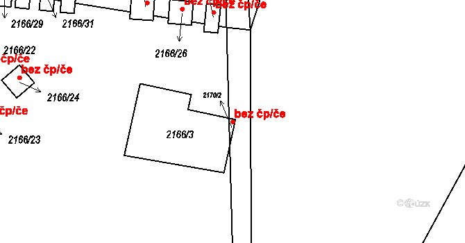 Staré Splavy 309, Doksy na parcele st. 2166/3 v KÚ Doksy u Máchova jezera, Katastrální mapa