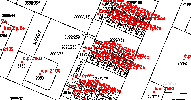 Břeclav 47220040 na parcele st. 2971 v KÚ Břeclav, Katastrální mapa