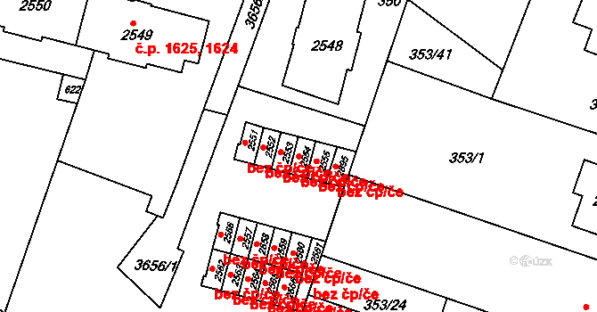 Lysá nad Labem 50378040 na parcele st. 2554 v KÚ Lysá nad Labem, Katastrální mapa