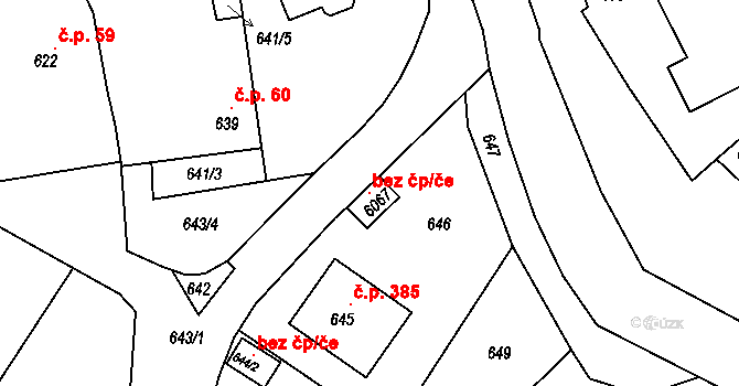 Tupesy 119257041 na parcele st. 6067 v KÚ Tupesy na Moravě, Katastrální mapa