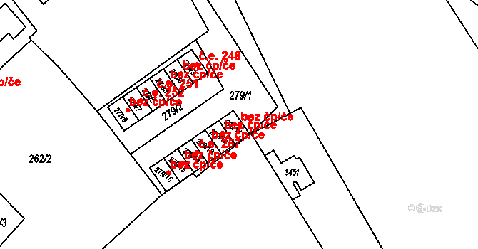 Orlová 38220041 na parcele st. 279/11 v KÚ Poruba u Orlové, Katastrální mapa