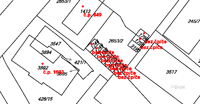 Humpolec 39235041 na parcele st. 1750 v KÚ Humpolec, Katastrální mapa