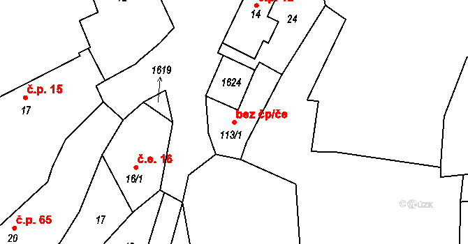 Litohlavy 40684041 na parcele st. 113/1 v KÚ Litohlavy, Katastrální mapa