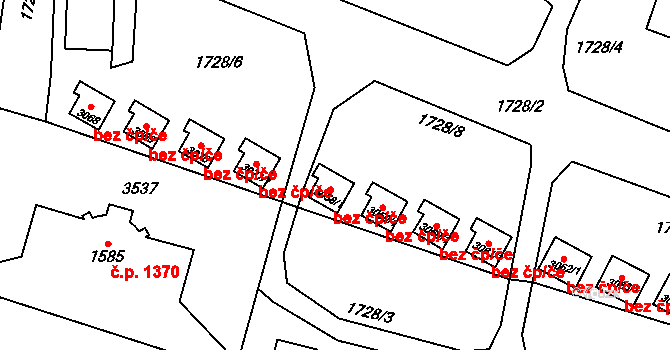 Hořice 43354041 na parcele st. 3058/1 v KÚ Hořice v Podkrkonoší, Katastrální mapa