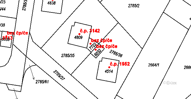 Havlíčkův Brod 44523041 na parcele st. 6032 v KÚ Havlíčkův Brod, Katastrální mapa