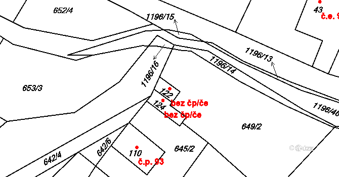 Bernartice 44891041 na parcele st. 122 v KÚ Křenov u Žacléře, Katastrální mapa