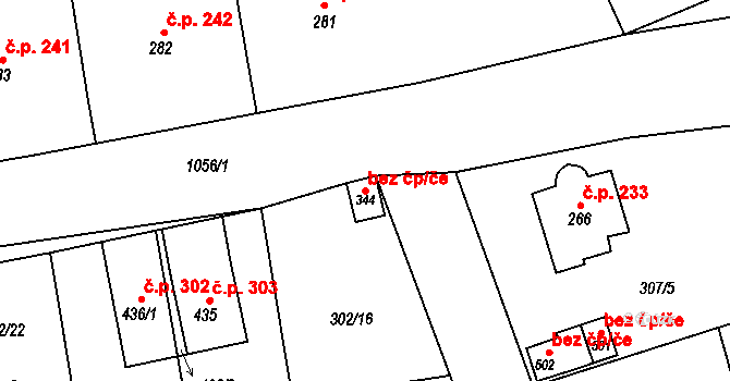 Broumov 46357041 na parcele st. 344 v KÚ Velká Ves u Broumova, Katastrální mapa